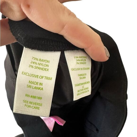 Lilly Pulitzer Black Nira Travel Legging Pull On Pant - Picture 10 of 11